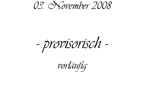 provisorisch - vorl�ufig
