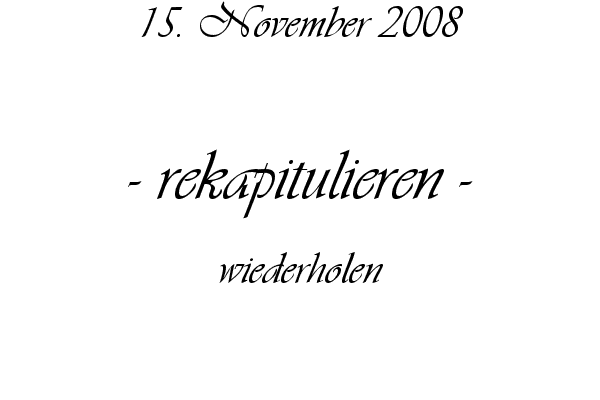 rekapitulieren - wiederholen