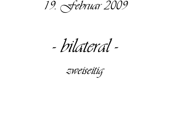 bilateral - zweiseitig