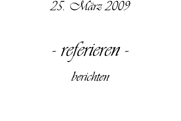 referieren - berichten