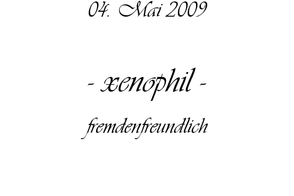 xenophil - fremdenfreundlich