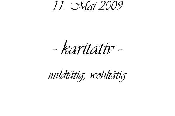 karitativ - mildt�tig, wohlt�tig