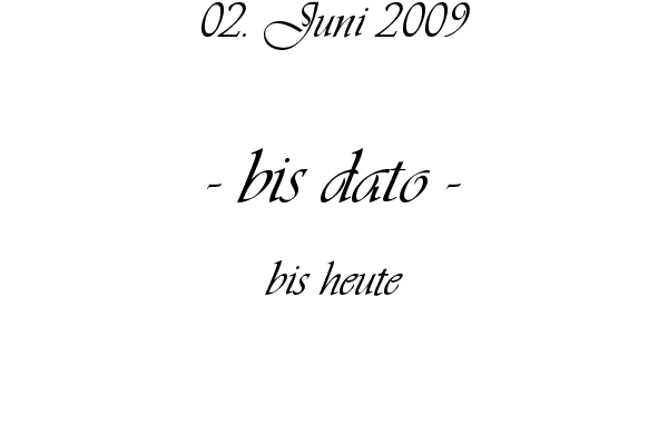 bis dato - bis heute