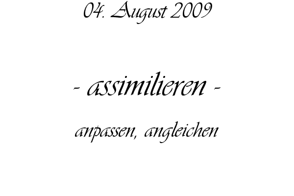 assimilieren - anpassen, angleichen