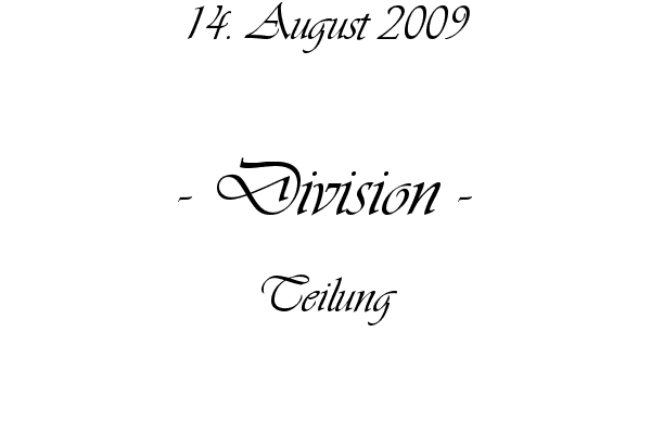 Division - Teilung