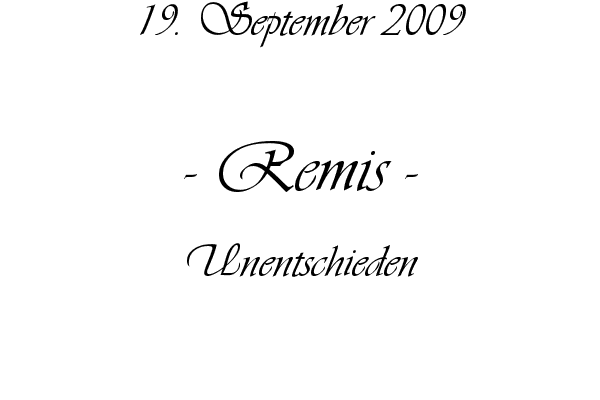 Remis - Unentschieden
