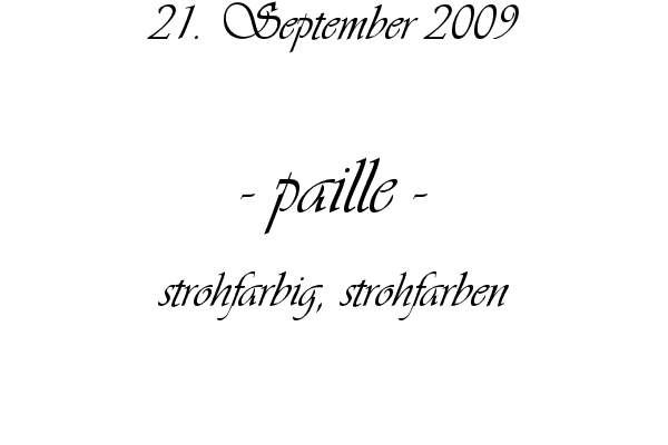 paille - strohfarbig, strohfarben