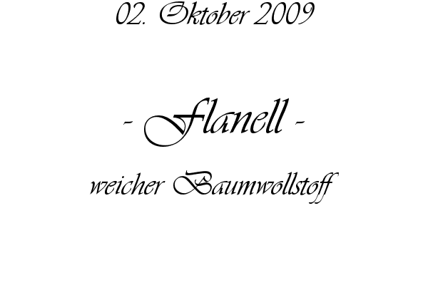 Flanell - weicher Baumwollstoff