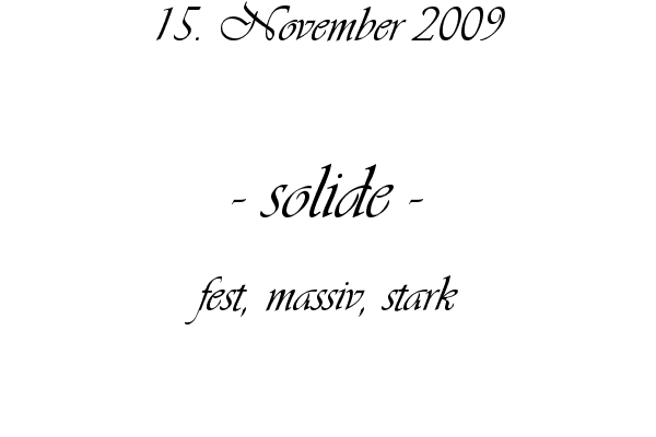 solide - fest, massiv, stark