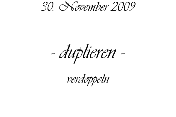 duplieren - verdoppeln
