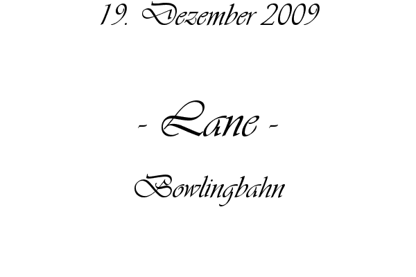 Lane - Bowlingbahn