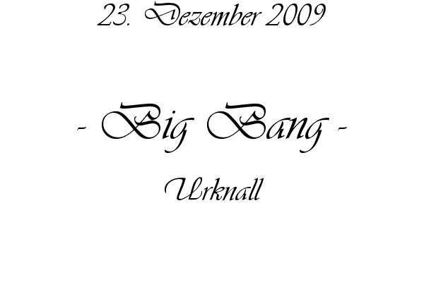 Big Bang - Urknall
