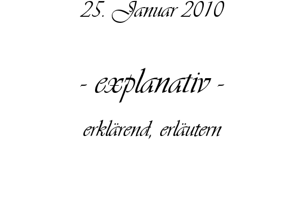 explanativ - erkl�rend, erl�utern