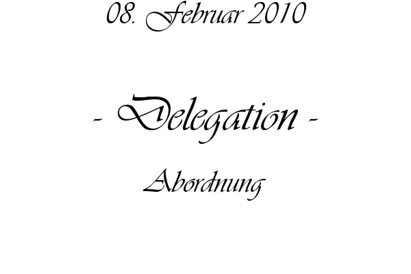 Delegation - Abordnung