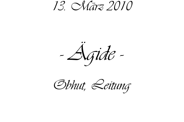 �gide - Obhut, Leitung