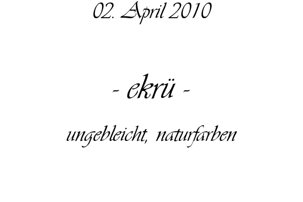 ekr� - ungebleicht, naturfarben