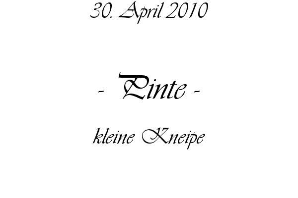 Pinte - kleine Kneipe