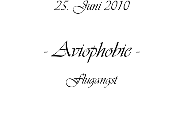 Aviophobie - Flugangst