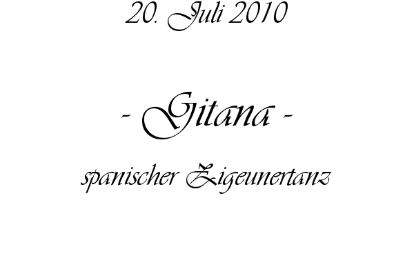 Gitana - spanischer Zigeunertanz