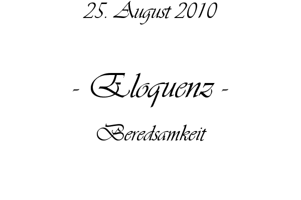 Eloquenz - Beredsamkeit