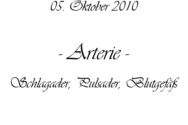 Arterie - Schlagader, Pulsader, Blutgef��