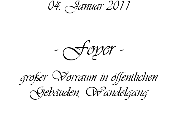 Foyer - gro�er Vorraum in �ffentlichen Geb�uden, Wandelgang