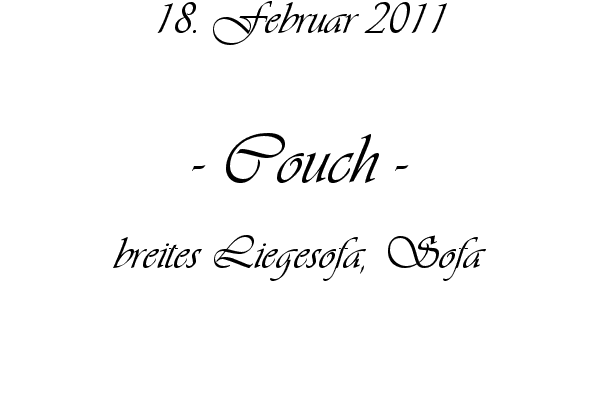 Couch - breites Liegesofa, Sofa