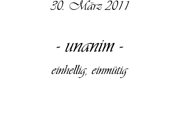 unanim - einhellig, einm�tig