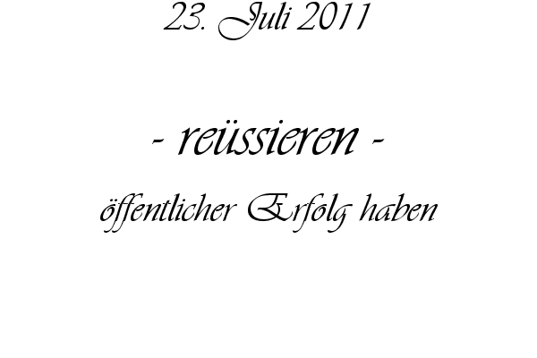re�ssieren - �ffentlicher Erfolg haben