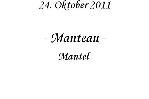 Manteau - Mantel