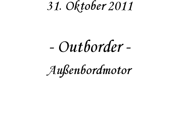 Outborder - Au�enbordmotor