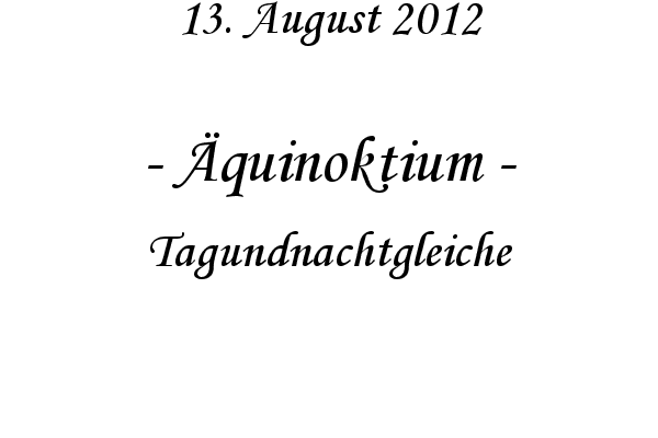 �quinoktium - Tagundnachtgleiche