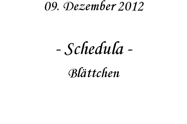 Schedula - Bl�ttchen