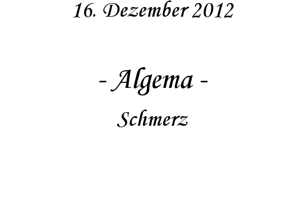 Algema - Schmerz