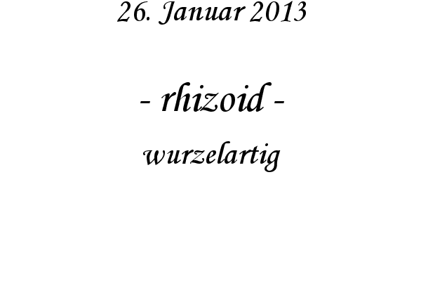 rhizoid - wurzelartig