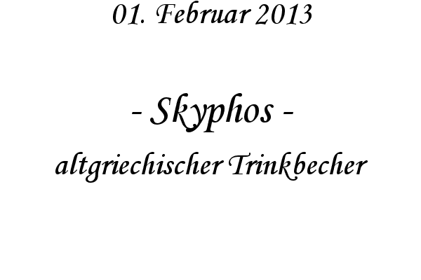 Skyphos - altgriechischer Trinkbecher