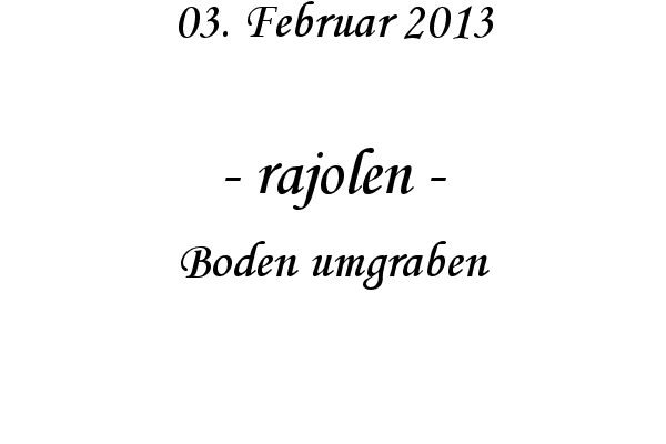 rajolen - Boden umgraben
