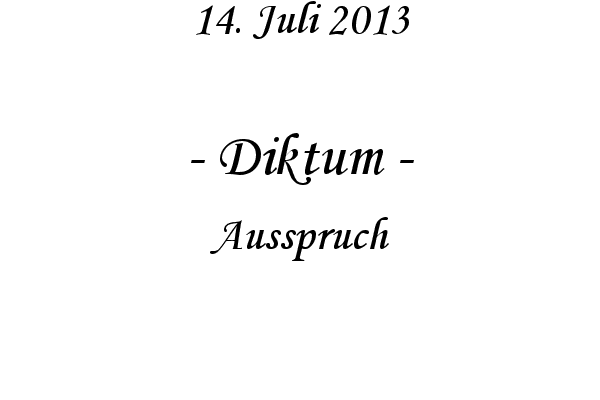 Diktum - Ausspruch