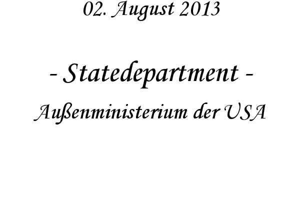 Statedepartment - Au�enministerium der USA