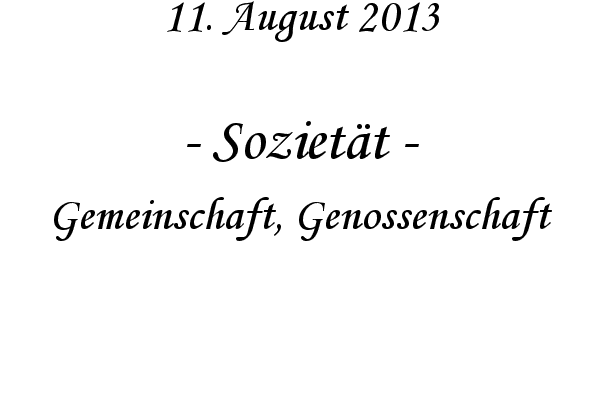 Soziet�t - Gemeinschaft, Genossenschaft