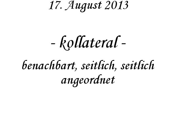 kollateral - benachbart, seitlich, seitlich angeordnet