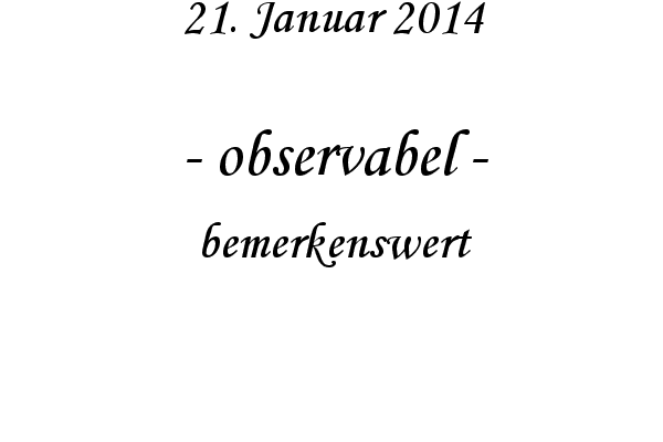 observabel - bemerkenswert