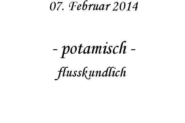 potamisch - flusskundlich