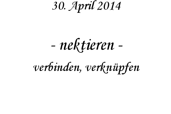 nektieren - verbinden, verknpfen
