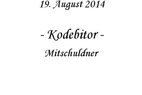 Kodebitor - Mitschuldner