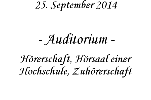 Auditorium - Hrerschaft, Hrsaal einer Hochschule, Zuhrerschaft
