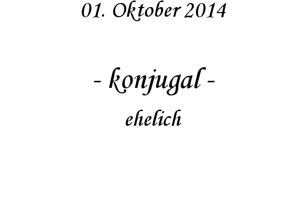 konjugal - ehelich