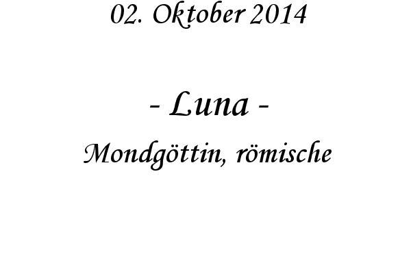 Luna - Mondgttin, rmische
