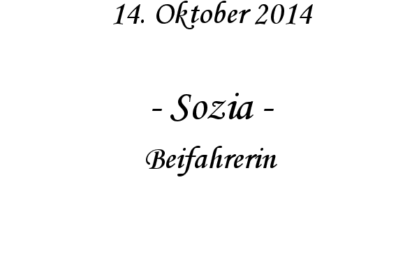 Sozia - Beifahrerin
