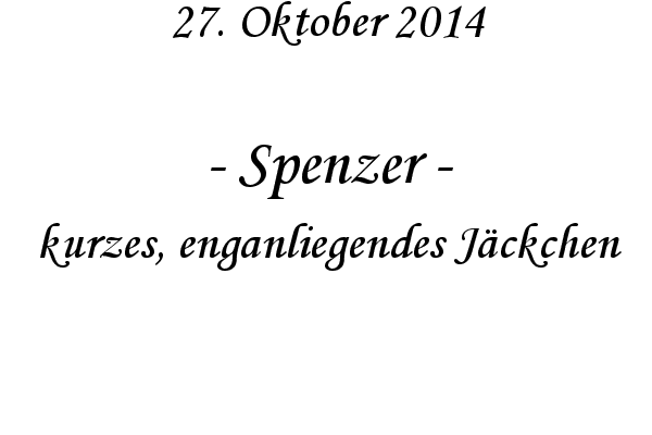 Spenzer - kurzes, enganliegendes Jckchen
